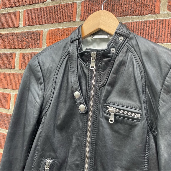 Dolce and Gabbana Lamb Leather Moto Jacket - Picture 4 of 16